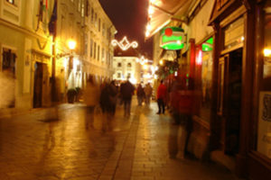 Night life in Bratislava