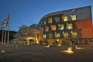 The Scottish Parliament in Edinburgh